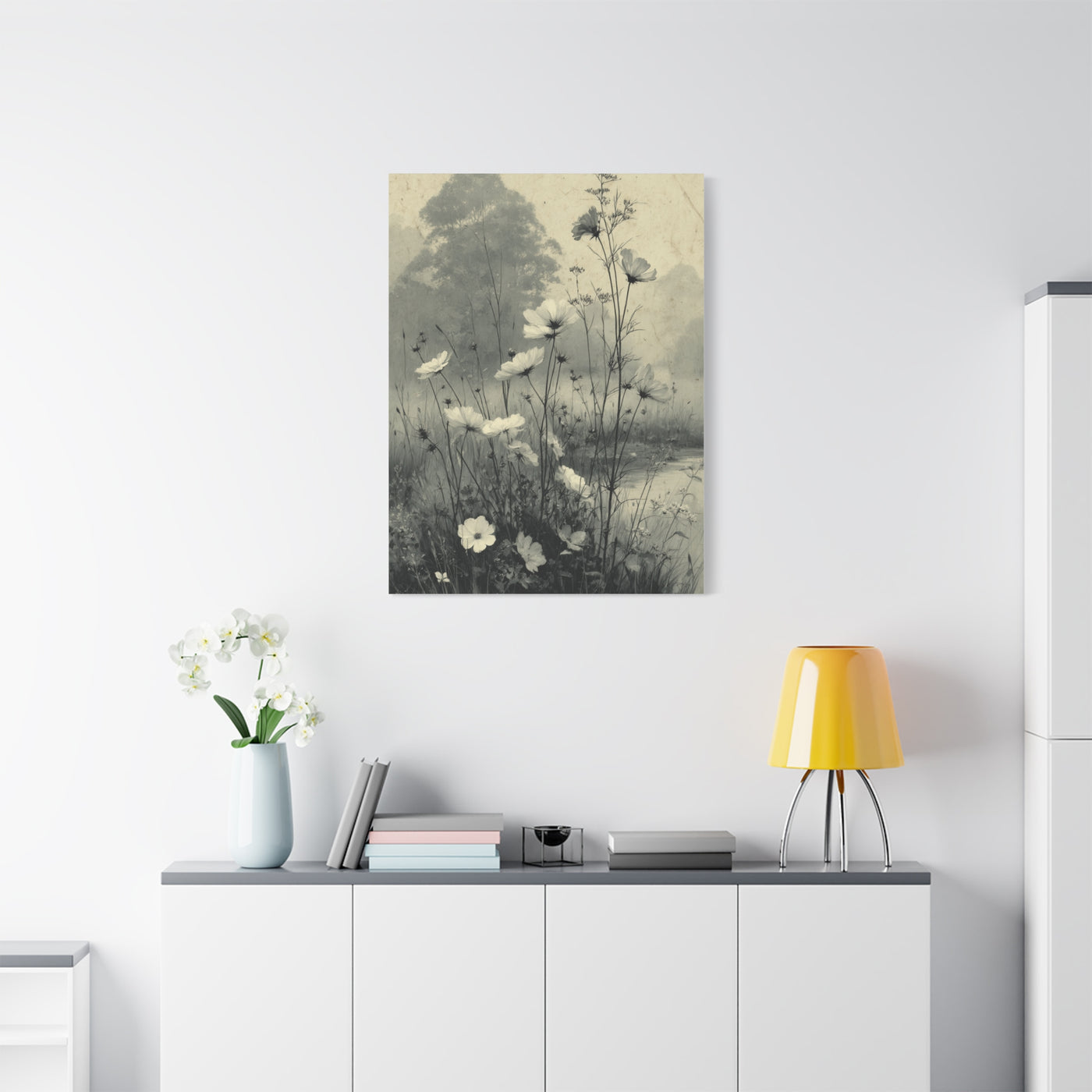 Vintage Wildflower Meadow Botanical Wall Art & Canvas Print