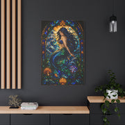 Stained Glass Ocean Siren Wall Art & Canvas Print