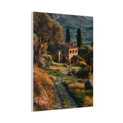 Tuscan Green Olive Grove Landscape Wall Art & Canvas Print