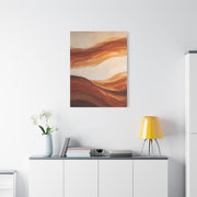 Terracotta Flow Minimal Abstract Wall Art & Canvas Print