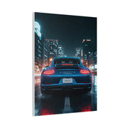 Porsche 911 Carrera 4 GTS Neon City Reflections Wall Art & Canvas Prints