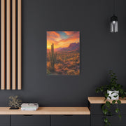 Golden Hour Saguaro Desert Southwest Wall Art & Canvas Print