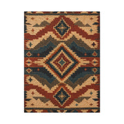 Navajo Inspired Geometric Textile Southwest Wall Art & Canvas Print