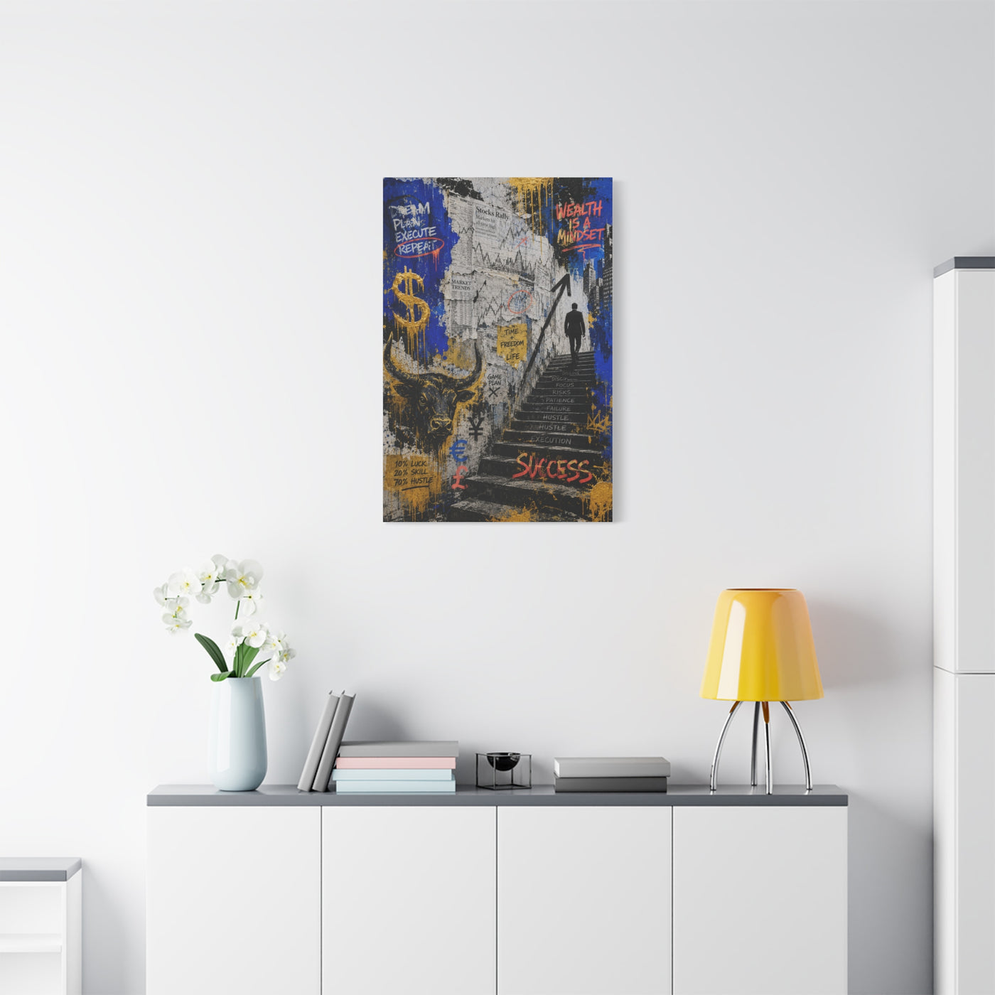 Entrepreneur Street Collage Success Street Wall Art & Canvas Print
