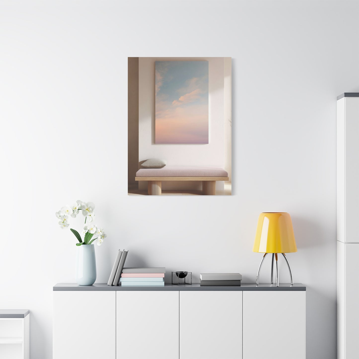 Soft Horizon Spa Waiting Room Wall Art & Canvas Print