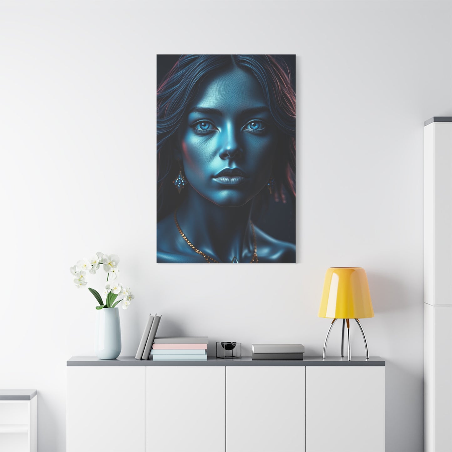 Prussian Blue Splendor Art Wall Art & Canvas Print