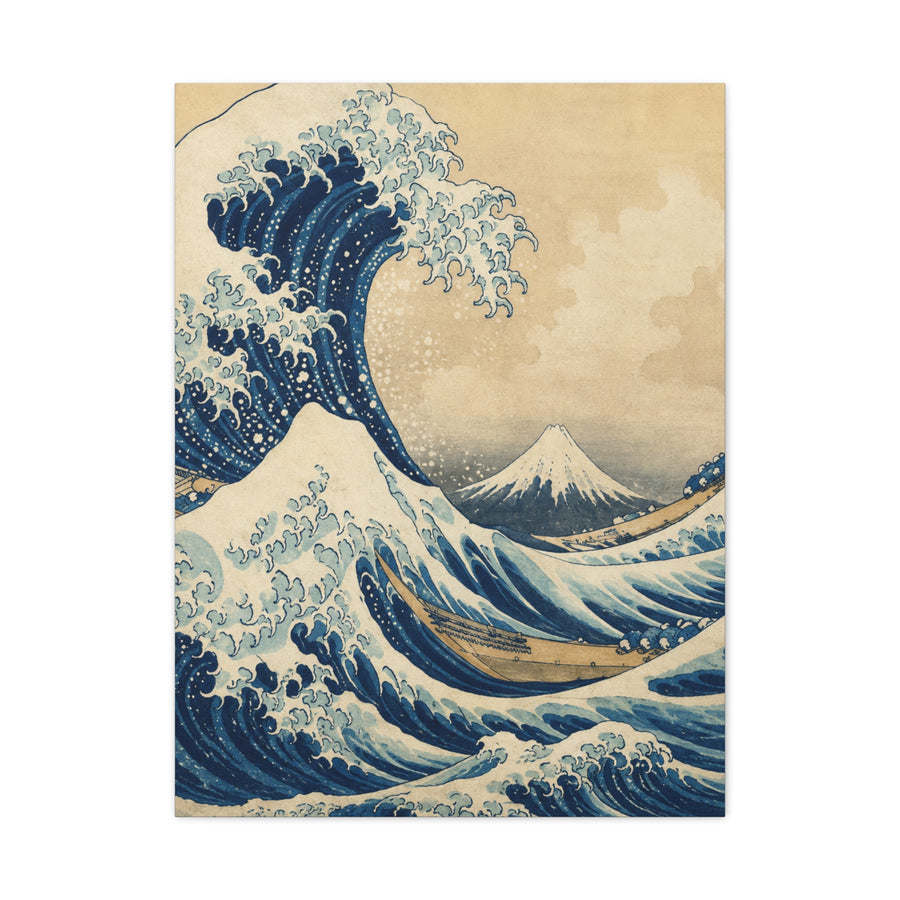 Classic Great Wave Ukiyo-E Interpretation Wall Art & Canvas Print