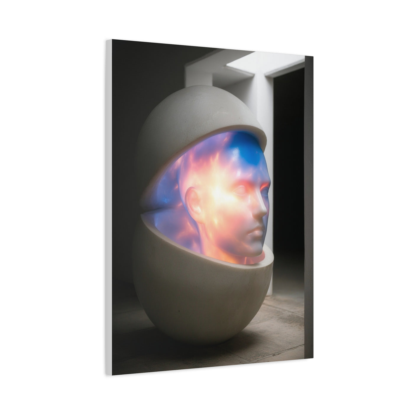 Surreal Cosmic Mind Sculpture Wall Art & Canvas Print
