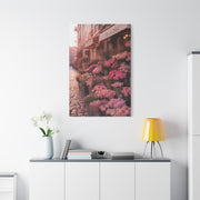 Parisian Pink Flower Market Street Wall Art & Canvas Print