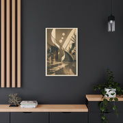 Sculptural Staircase Modernist Interior Wall Art & Canvas Print