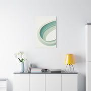 Teal Curve Minimal Abstract Wall Art & Canvas Prints