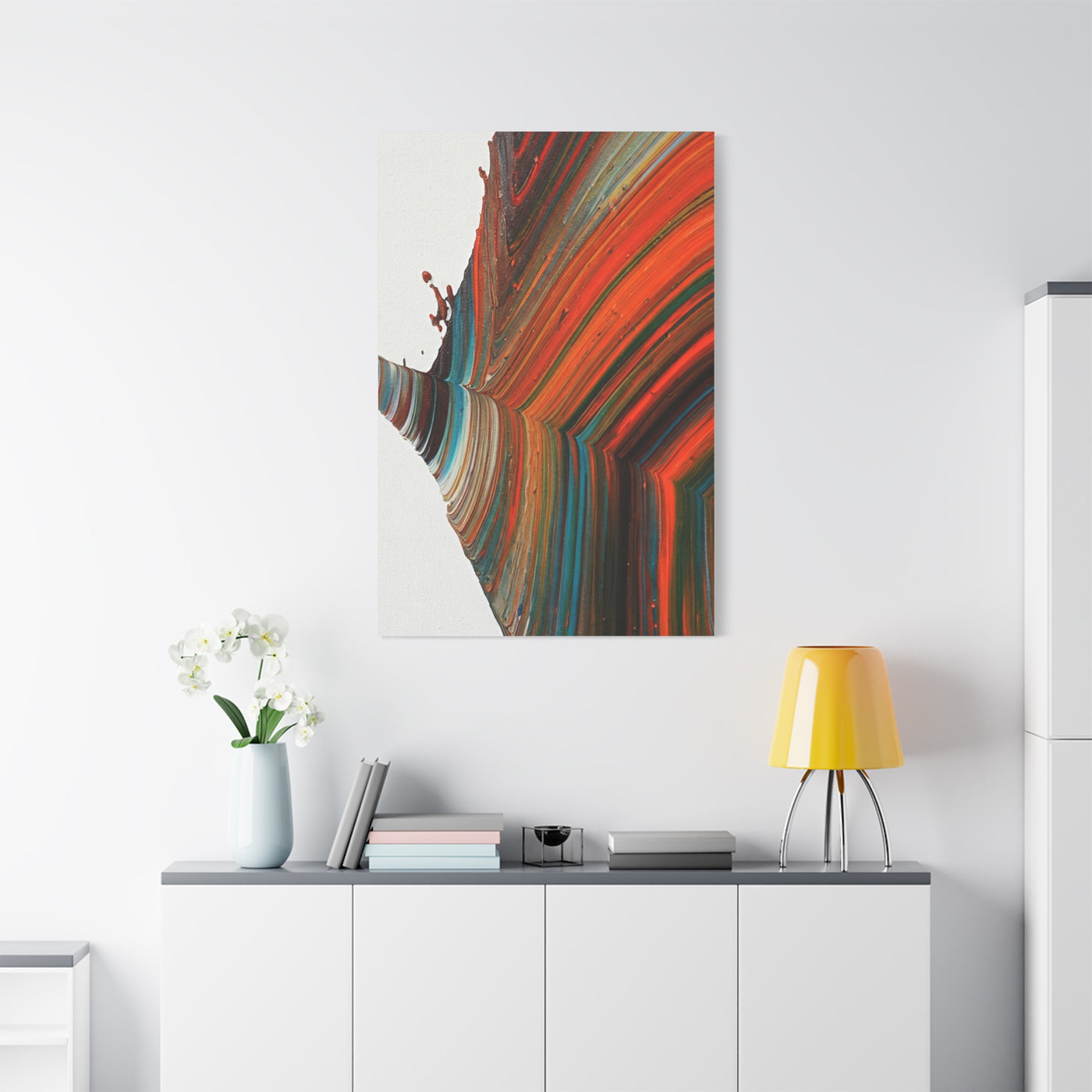 Warm Contour Flow Abstract Wall Art & Canvas Prints