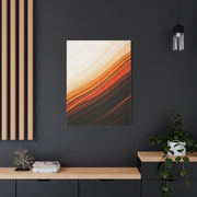 Flowing Amber Gradient Abstract Wall Art & Canvas Prints