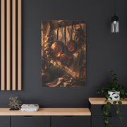 Copper Cookware Rustic Kitchen Wall Art & Canvas Print