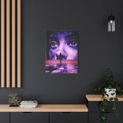 Monumental Purple Gallery Portrait Contemporary Wall Art & Canvas Print