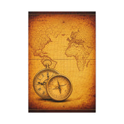 Sepia Gridland Treasure Chart Wall Art & Canvas Prints