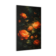 Dark Botanical Orange Bloom Study Wall Art & Canvas Print