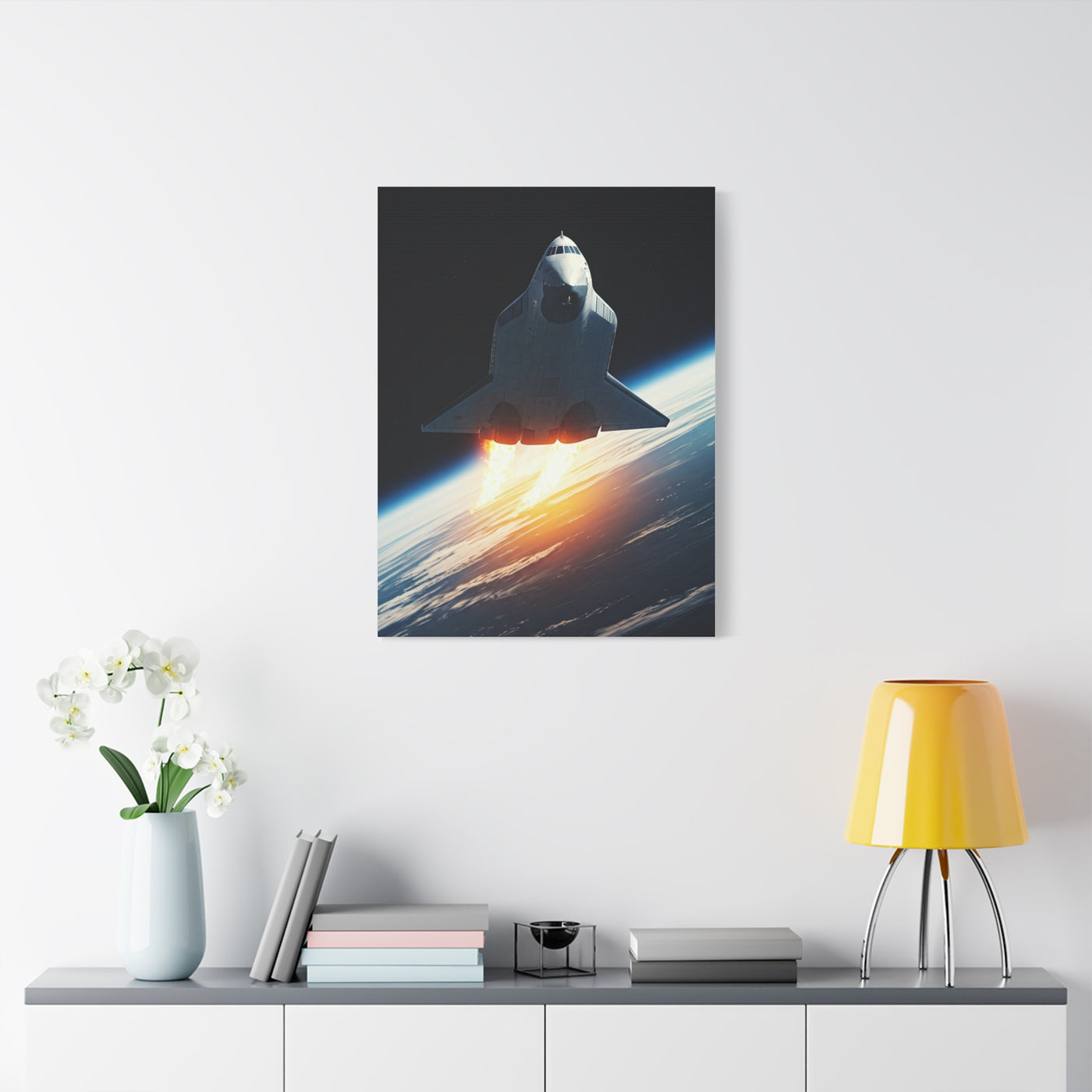 Space Shuttle Earth Ascent Wall Art & Canvas Prints