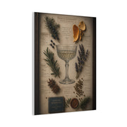 Cocktail Botanical Herbarium Study Wall Art & Canvas Print