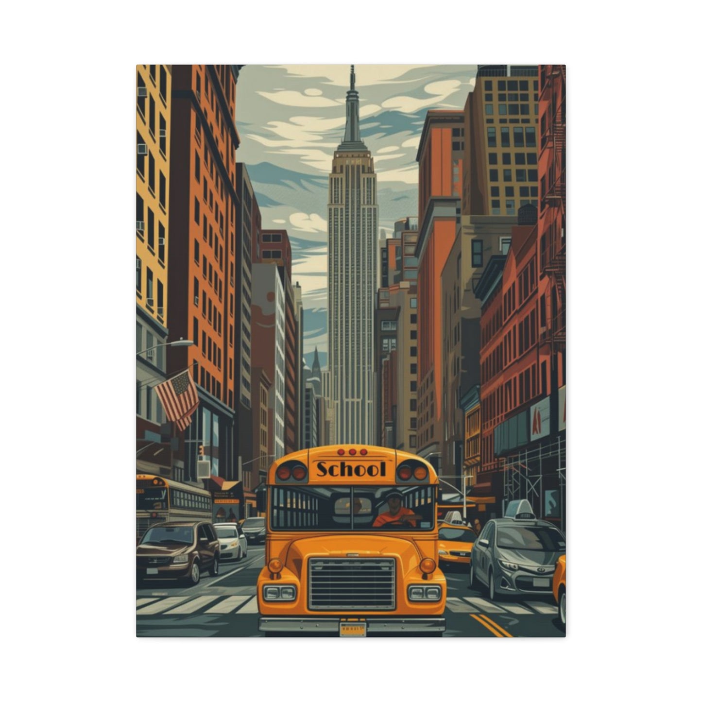 Bus Of New York City Wall Art & Canvas Prints