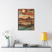 Fused Glass Desert Mirage Southwest Wall Art & Canvas Print