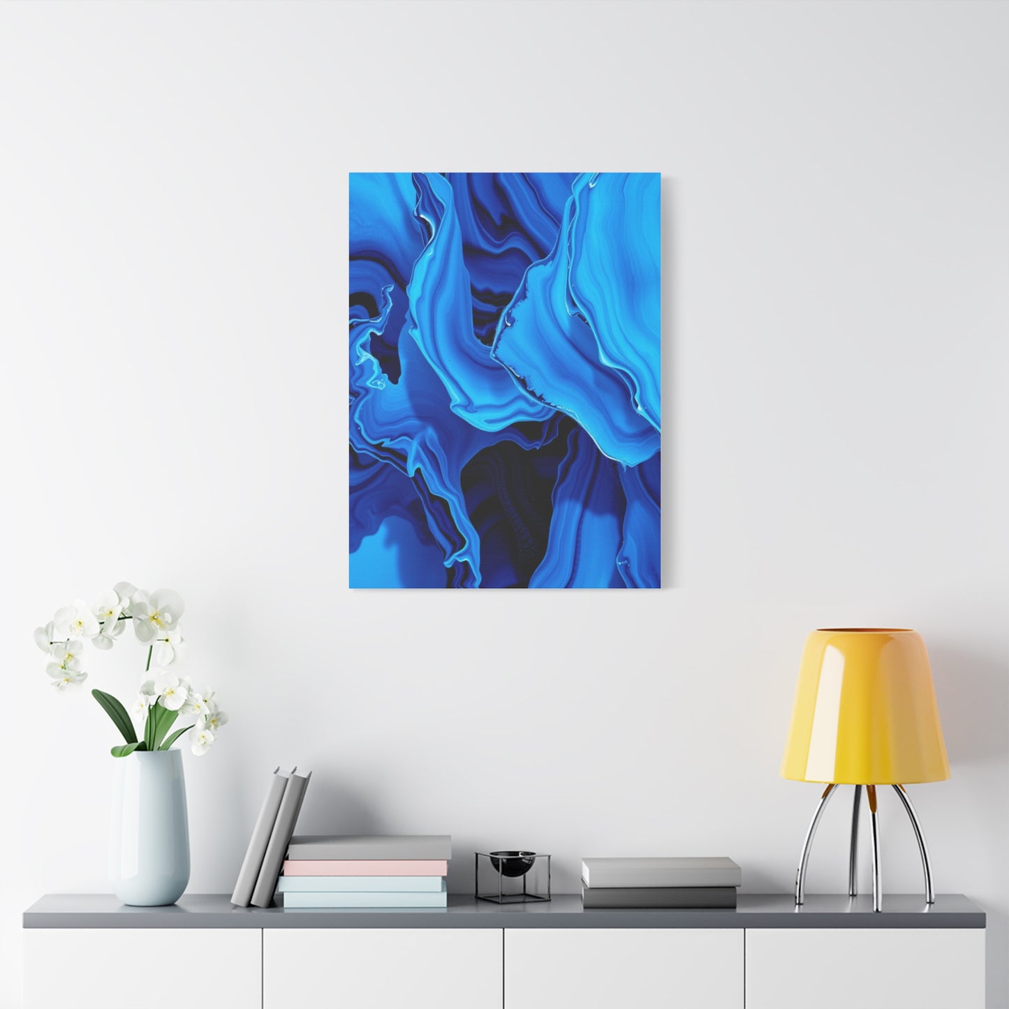 Blue Abstract Art Premium Gallery Wall Art & Canvas Print