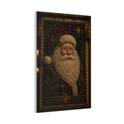 Handcrafted Textile Santa Tapestry Wall Art & Canvas Print
