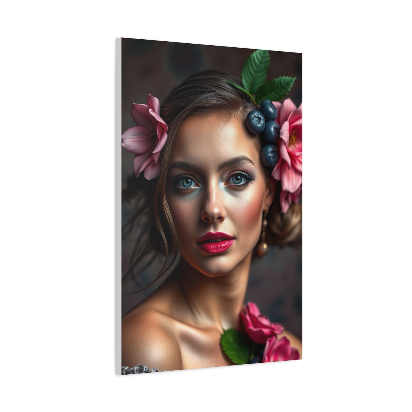 Supreme Blush and Blueberry Art Beautiful Collection Wall Art & Canvas Print