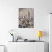 Vintage Empire State Skyline Study Wall Art & Canvas Print