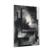 Monochrome Layered Paper Abstraction Wall Art & Canvas Print