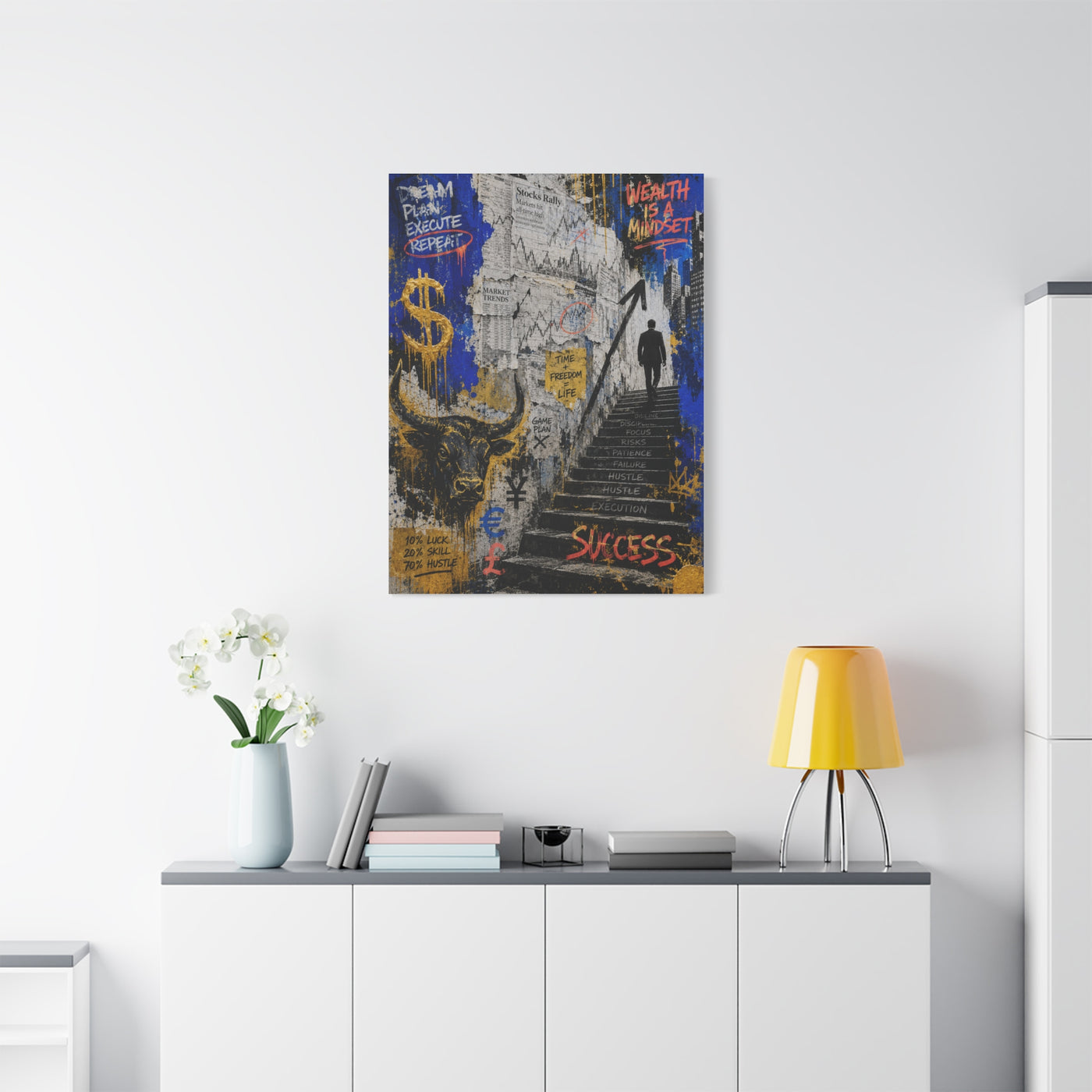 Entrepreneur Street Collage Success Street Wall Art & Canvas Print