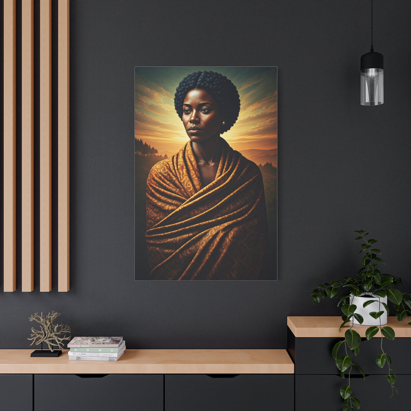 Golden Horizon Queen Portrait Wall Art & Canvas Prints