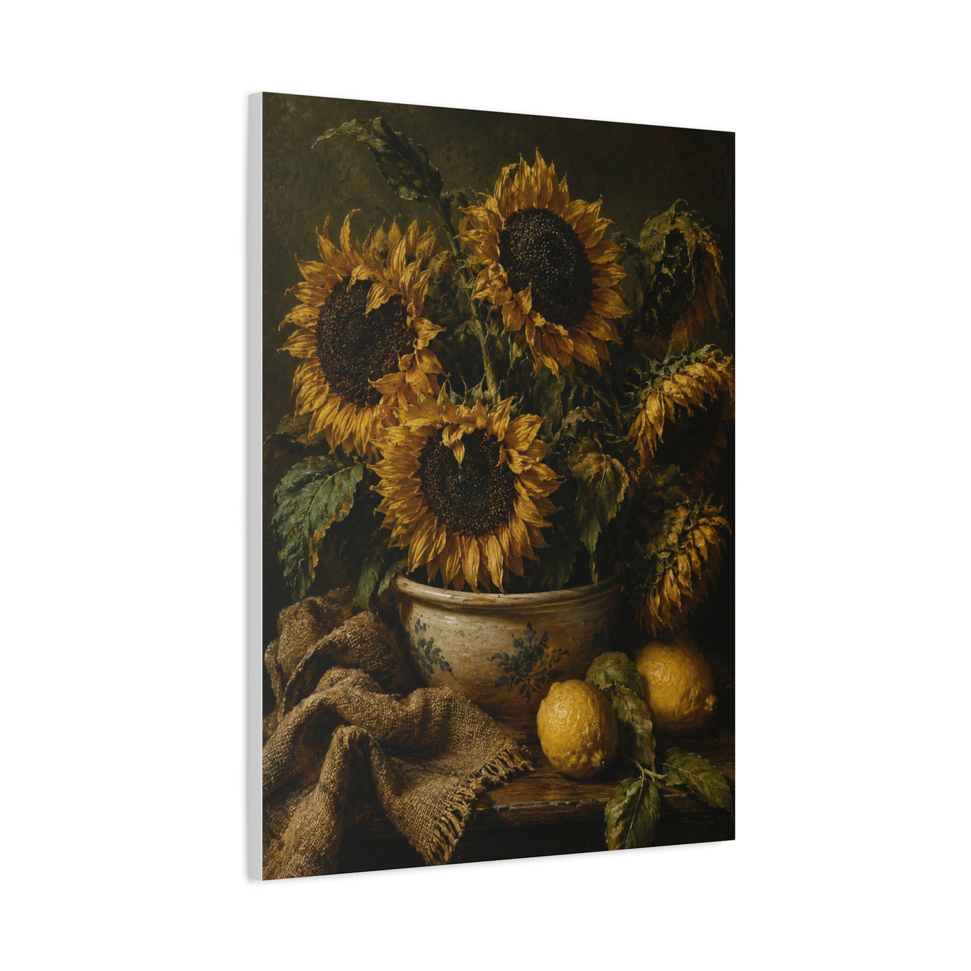 Baroque Sunflower Arrangement Wall Art & Canvas Print