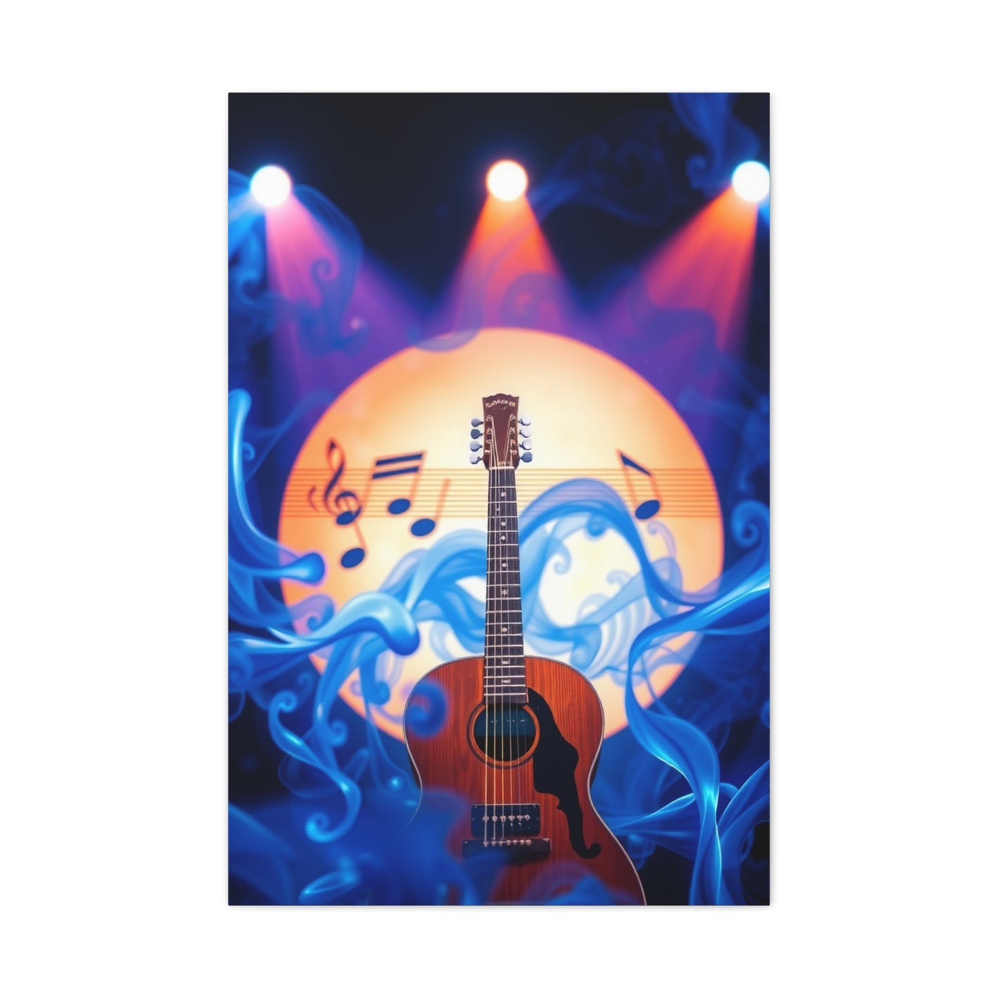 Blue Music Art Premium Gallery Wall Art & Canvas Print