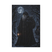 Gothic Moonlit Santa Forest Wall Art & Canvas Print