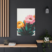 Soft Pink and Yellow Floral Wall Art & Canvas Prints