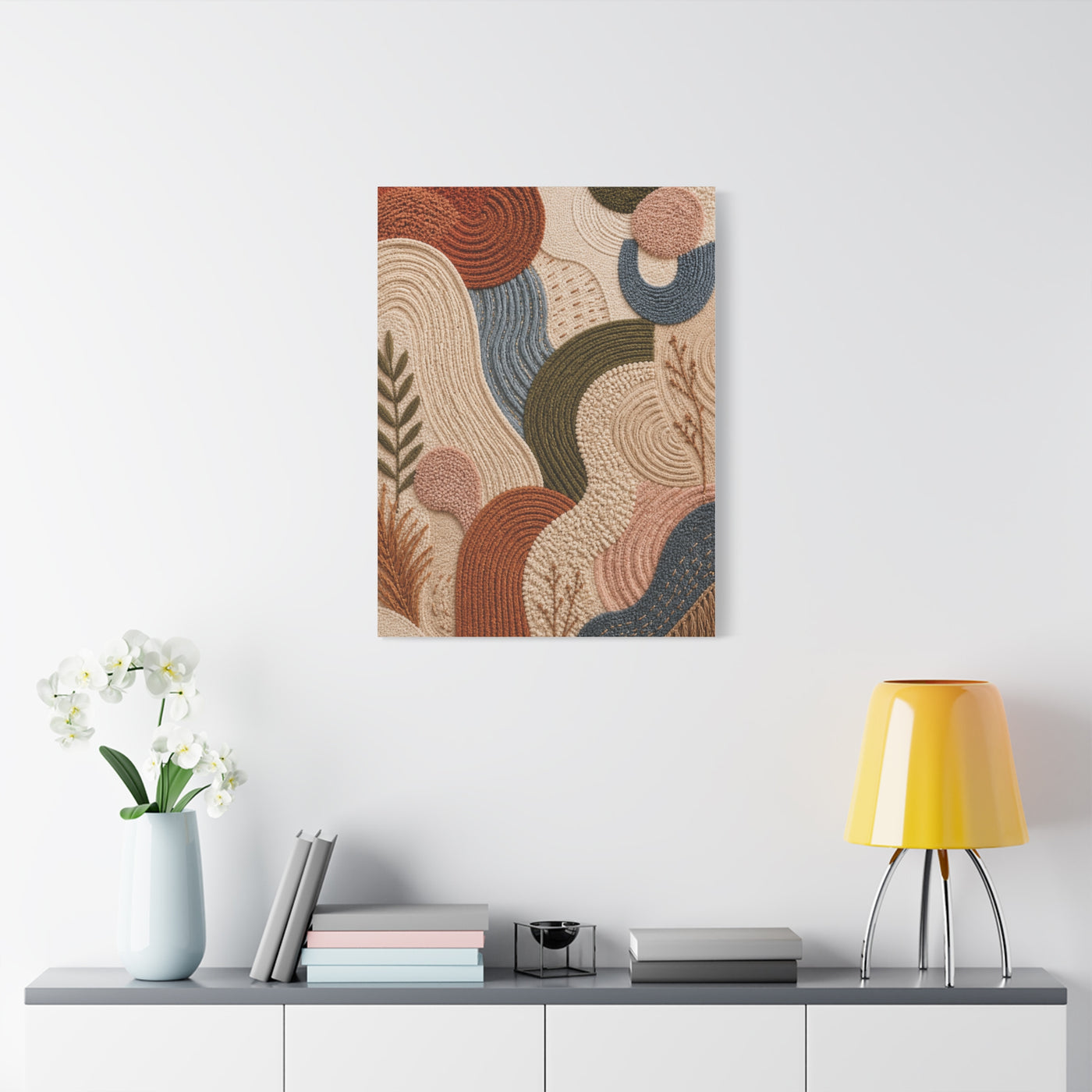 Tufted Textile Organic Abstract Wall Art & Canvas Print