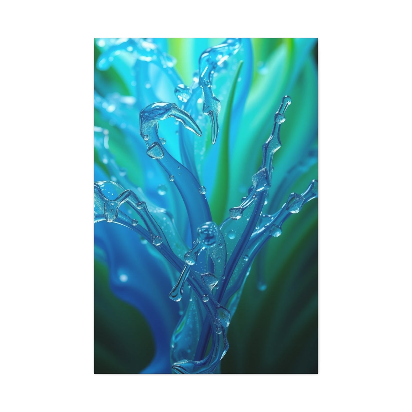 Blue & Green Art Supreme Canvas Wall Art & Canvas Print