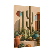 Desert Modern Cactus Garden Southwest Wall Art & Canvas Print