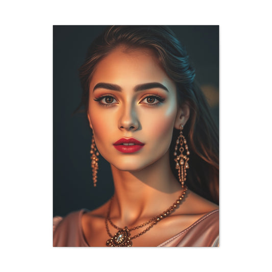 Golden Blush Elegance Canvas