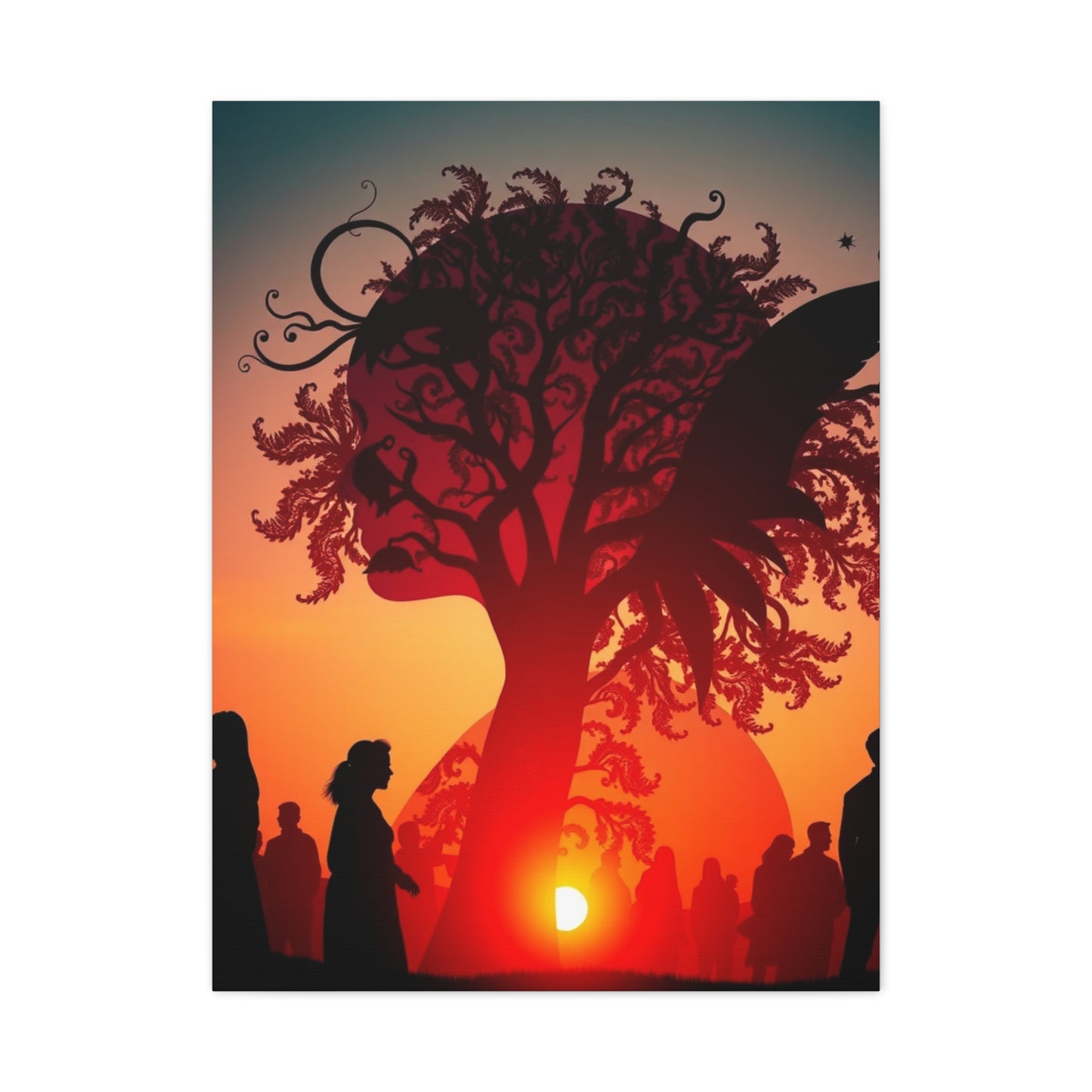 Vision Silhouettes Art Art Wall Art & Canvas Print