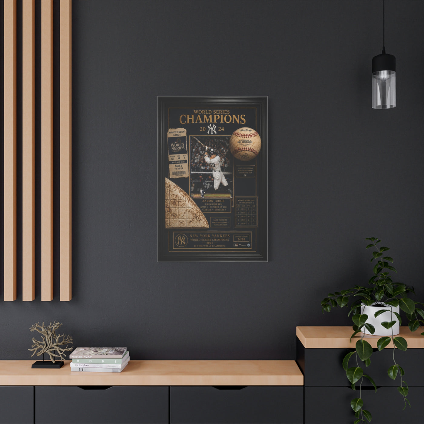 World Series Champions Yankees Memorabilia Wall Art & Canvas Print