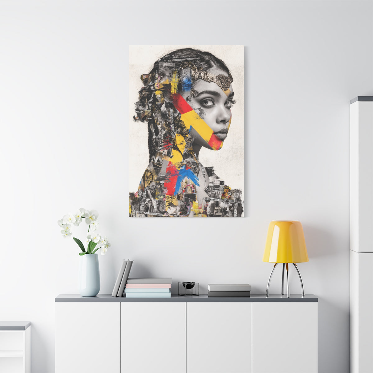 Avant Garde Collage Portrait Wall Art & Canvas Print