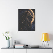 Celestial Lion Moon Constellation Wall Art & Canvas Print