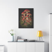 Mushroom Embroidered & Tufted Textile Art Wall Art & Canvas Print