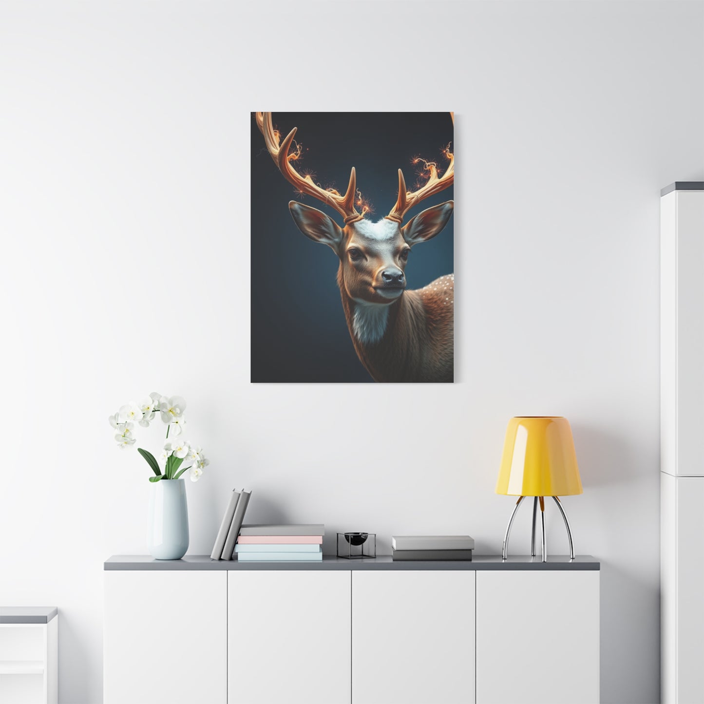 Graceful Antler Portraiture Wall Art & Canvas Print