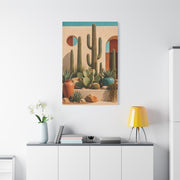 Desert Modern Cactus Garden Southwest Wall Art & Canvas Print