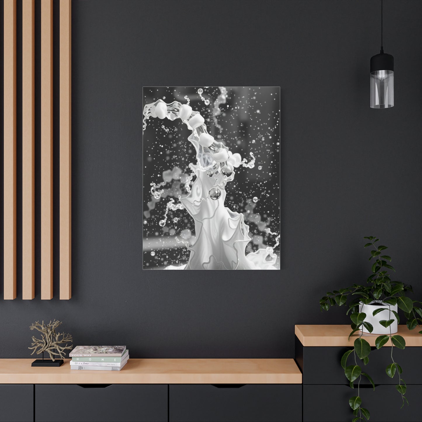 Gray & White Art Canvas Art 3 Wall Art & Canvas Print