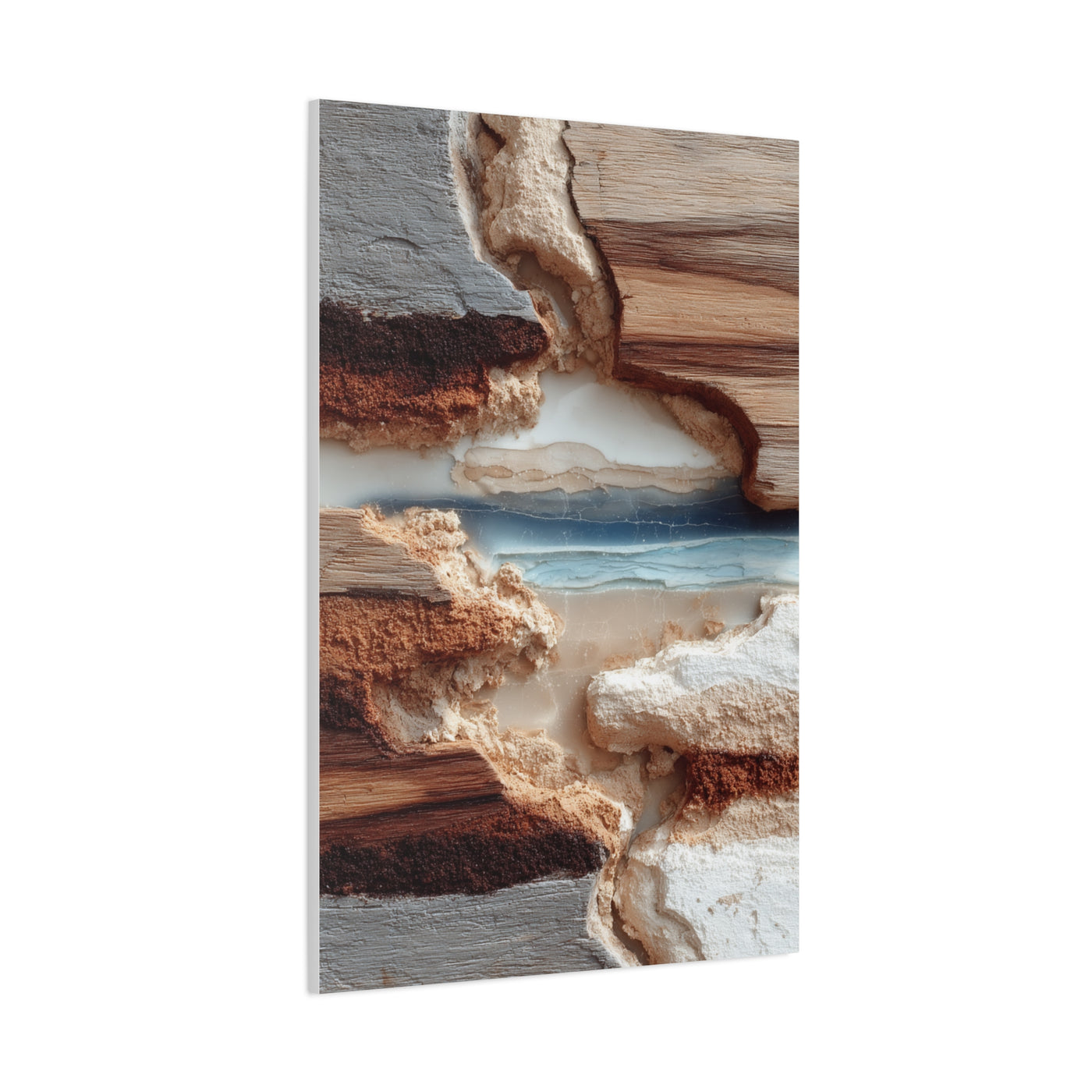Eroded Earth Layer Abstraction Wall Art & Canvas Print