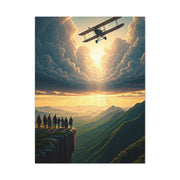 Vintage Airfield Dreams at Sunrise Wall Art & Canvas Prints